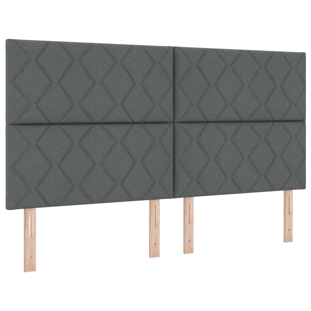 Letto box spring con materasso Grigio Scuro 180 x 200 cm 3453473