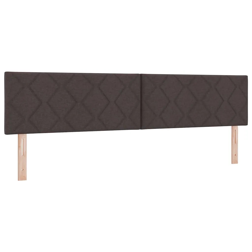 Letto a molle con cuscino Marrone Scuro 200 x 200 cm Tessuto 3339024