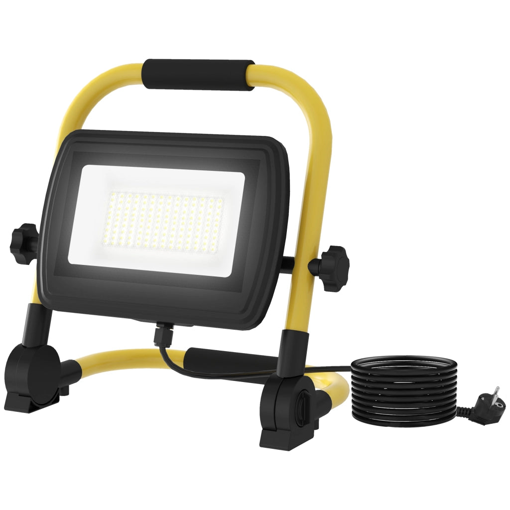 Faro LED 4250 Lumen ¨C Xylo ¨C IP65 Giallo Impermeabile Orientabile 25,5x16x25,5 cm