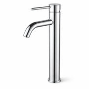 Rubinetto lavabo alto da appoggio miscelatore bagno cromato VERTI