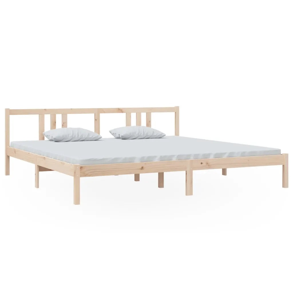 Giroletto senza Materasso in Legno Massello 200x200 cm 814904
