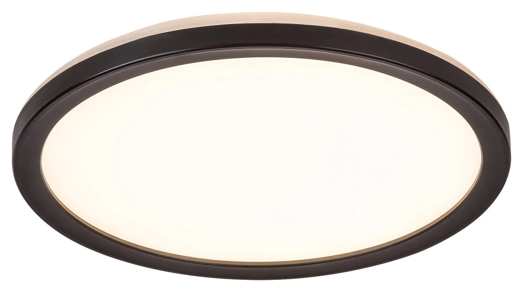 Plafoniera esterna LED dimmerabile Inverness 15W IP44 nera