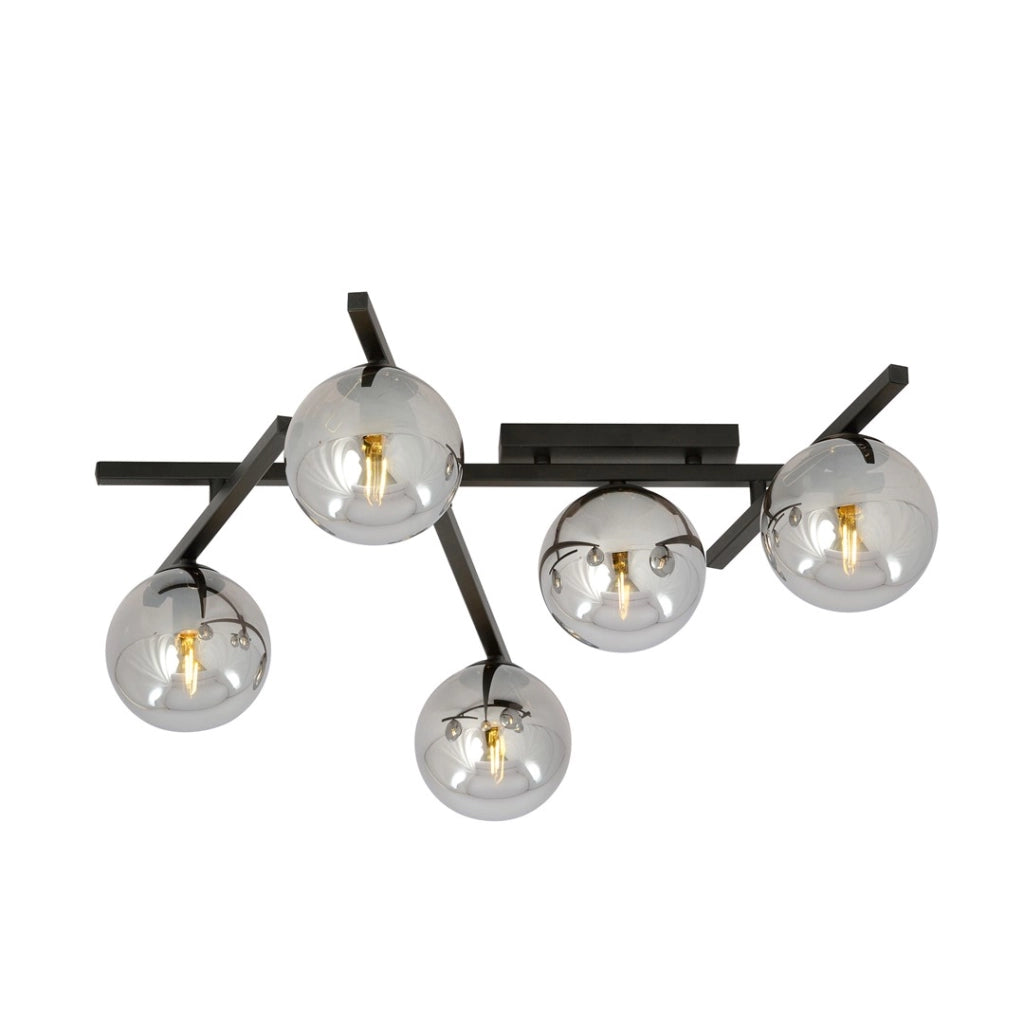 Lampadario Emibig SMART 5 nero/grafite 5xE14 dimmer