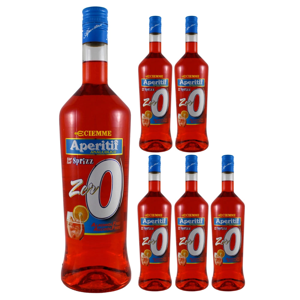 Ciemme aperitif analcolico zero per sprizz 6 bottiglie da 1 litro