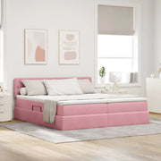 Letto con Contenitore con materasso Rosa 90 x 200 cm