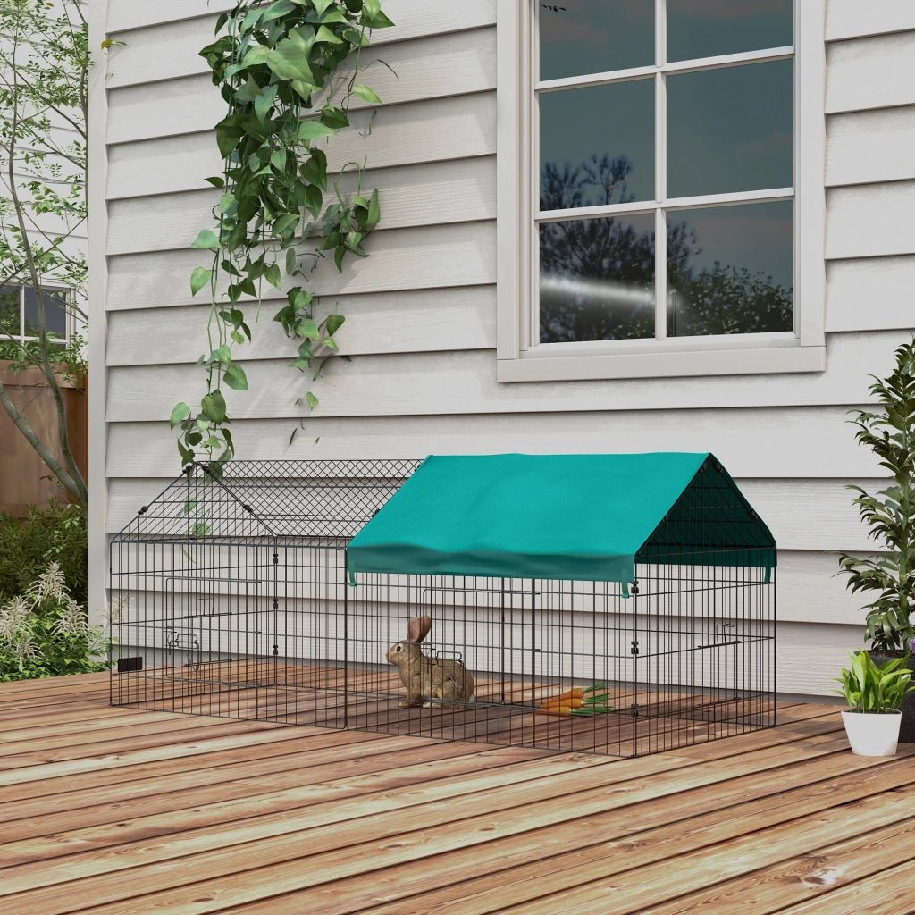 Gabbia per Conigli da Esterno e Interno ¨C Xylo ¨C Verde 185x75x75 cm