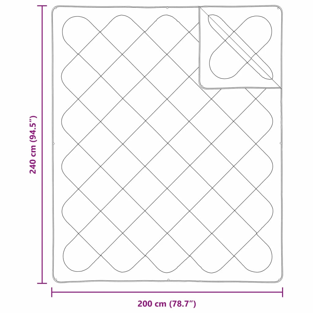 Piumone | Duvet con cuscino 3 pz Bianco Microfibra