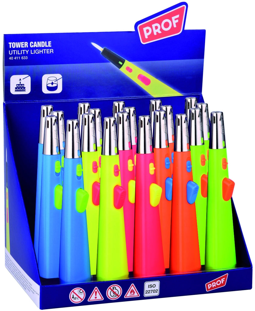 ACCENDIGAS TOWER  col. Assortiti 20.00 pz
