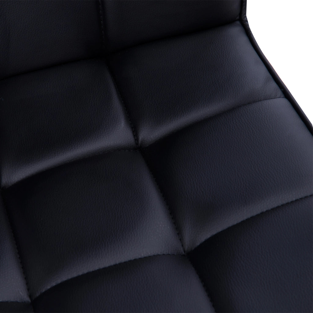 Sedia da Ufficio Ergonomica ¨C Xylo ¨C Pelle PU Nero, Schienale Imbottito, Altezza Regolabile, 5 Ruote