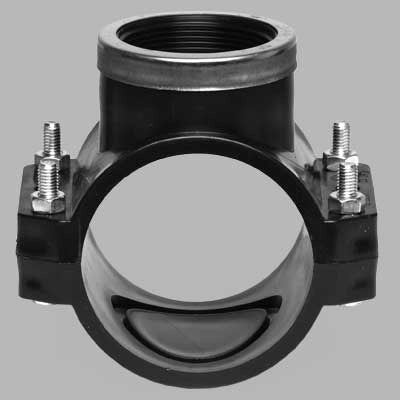 PRESA STAFFA CON RINFORZO E GUARNIZIONE PIATTA BULLONI INOX PN 10  25 x 1/2     UNIDELTA