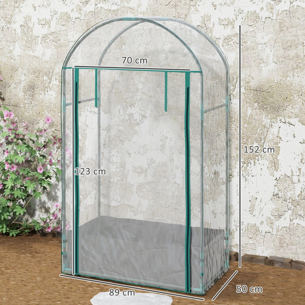 Serra da balcone ¨C Minimal ¨C verde con sacchetti e copertura
