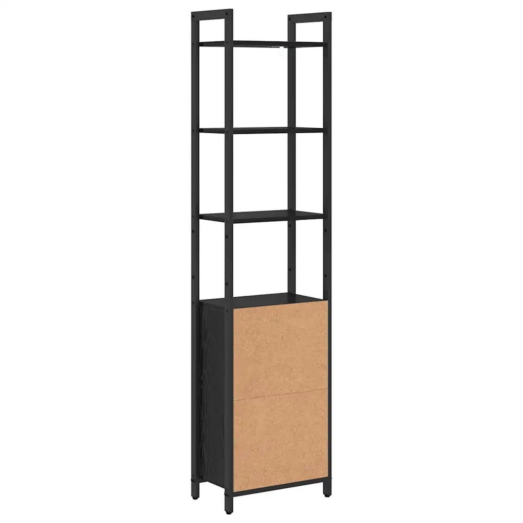 Armadio per Libri Rovere Nero 40 x 24 x 161 cm 883850