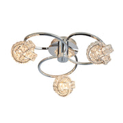 Plafoniera Talia Endon cromo cristallo 3xG9 dimmer