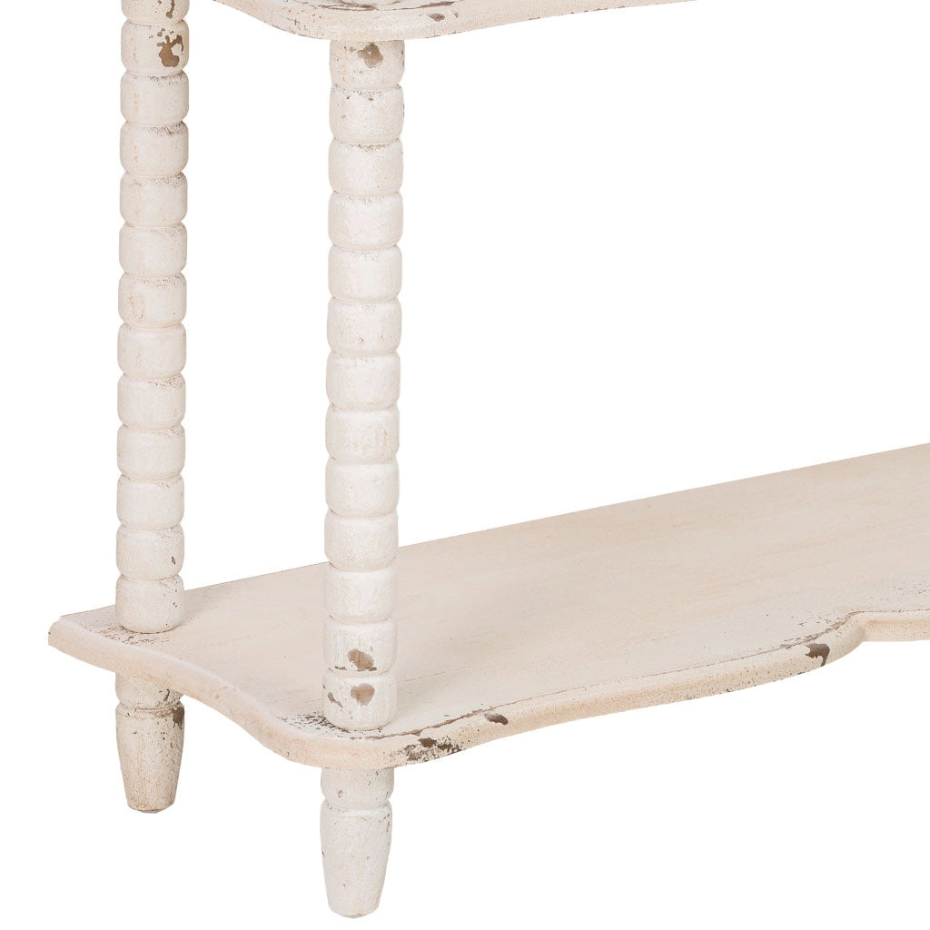 Mensola in legno bianco, 80,5x30x99 cm (altezza)