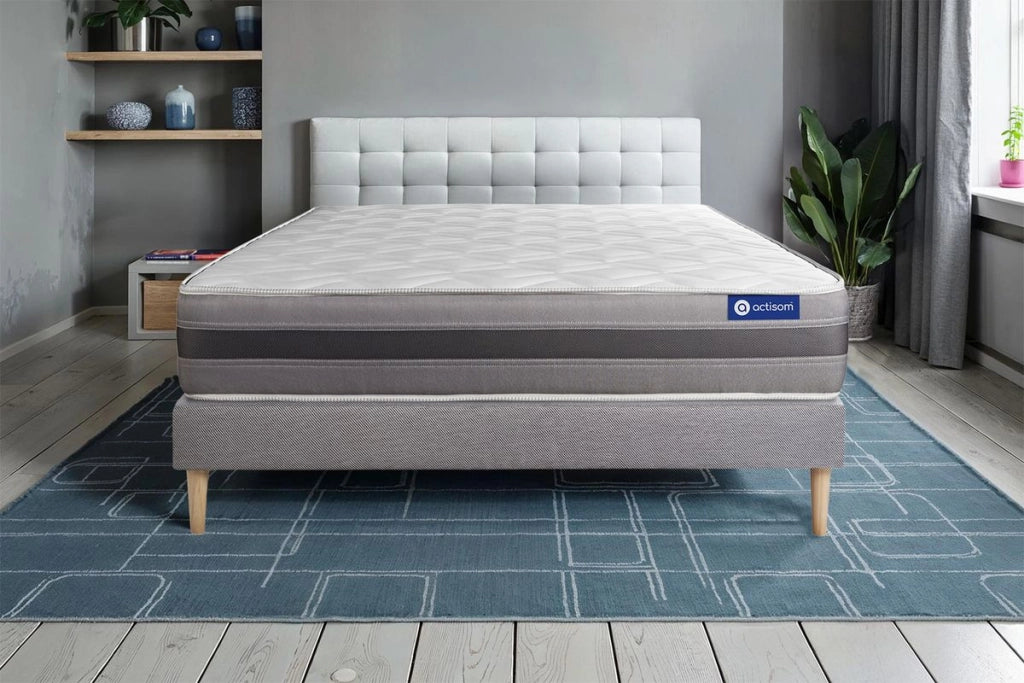 Kit rete e materasso matrimoniale Actilatex relax 80x190cm - Spessore : 24cm - Lattice e memory foam - Moderatamente rigido