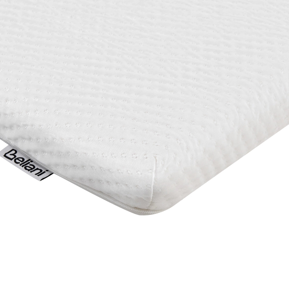 Coprimaterasso in schiuma bianca 140 x 200 cm comfort morbidezza
