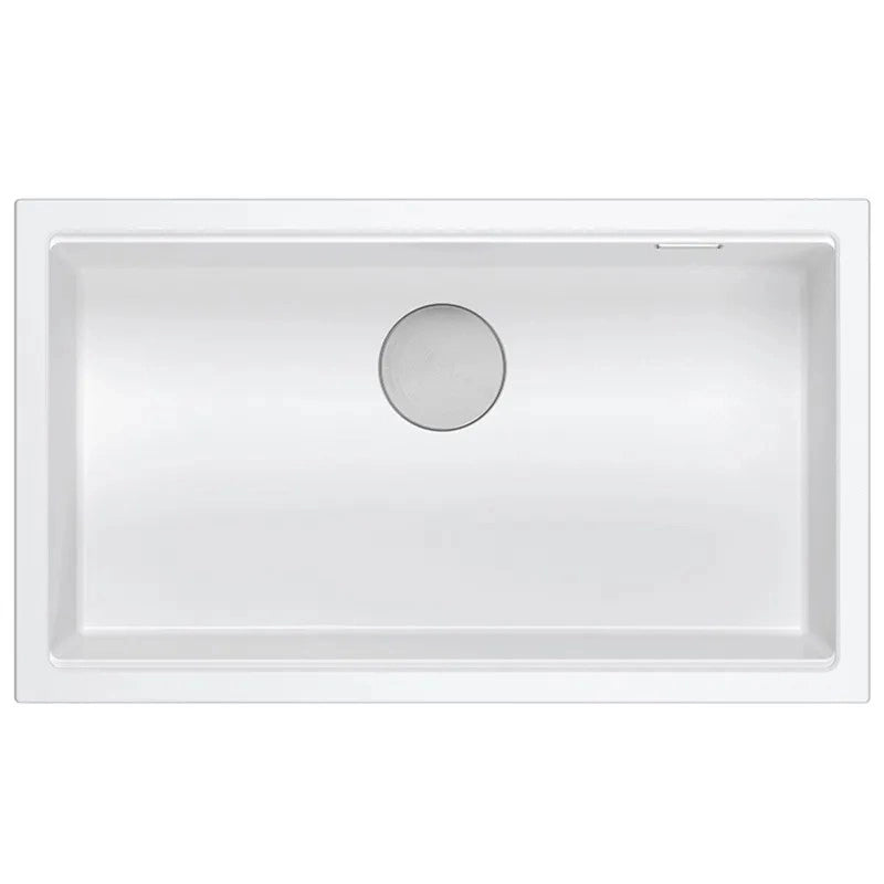 Lavello In Granito Logan 110 White Tappo oro