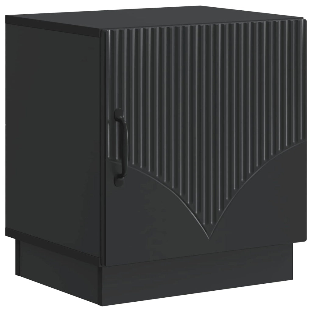 Comodino Nero 43 x 34,5 x 47 cm Legno ingegnerizzato 895257