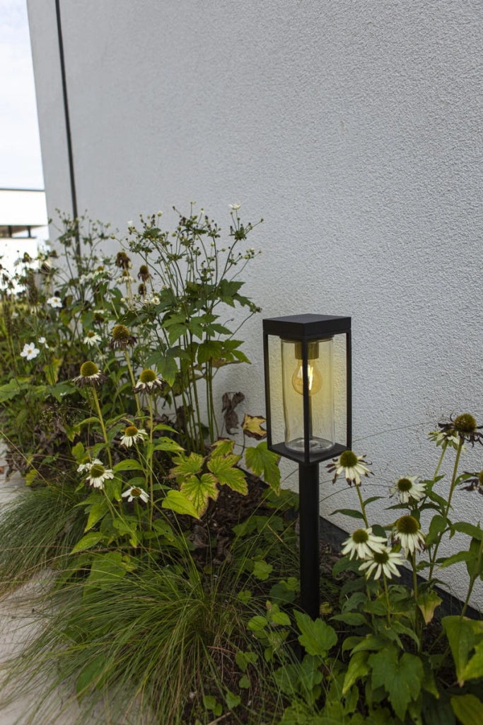 Paletto lampada da giardino solare Lutec FLAIR nero