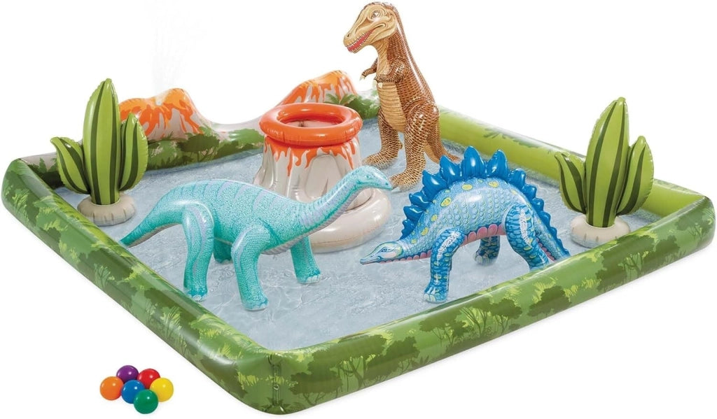 PISCINA  GONFIABILE JURASSIC ADVENTURE PLAY CENTER ART.56132