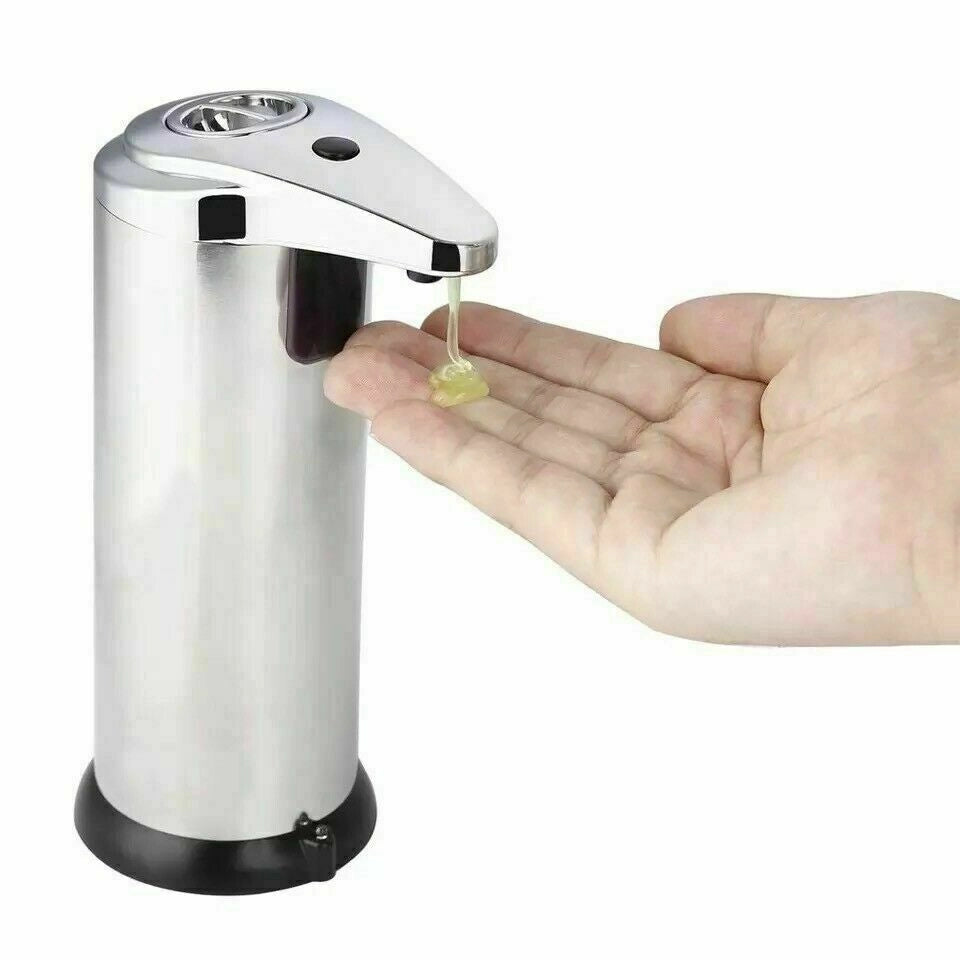 Dispenser per Sapone e gel Automatico 280ml Erogatore con Sensore a Infrarossi