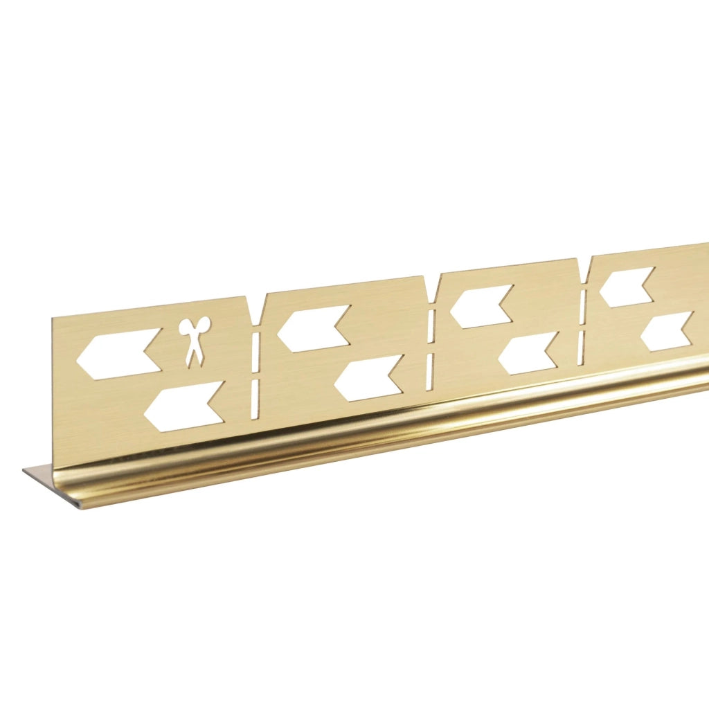 Profilo Doccia Pendenzato 120cm Brush Gold destra