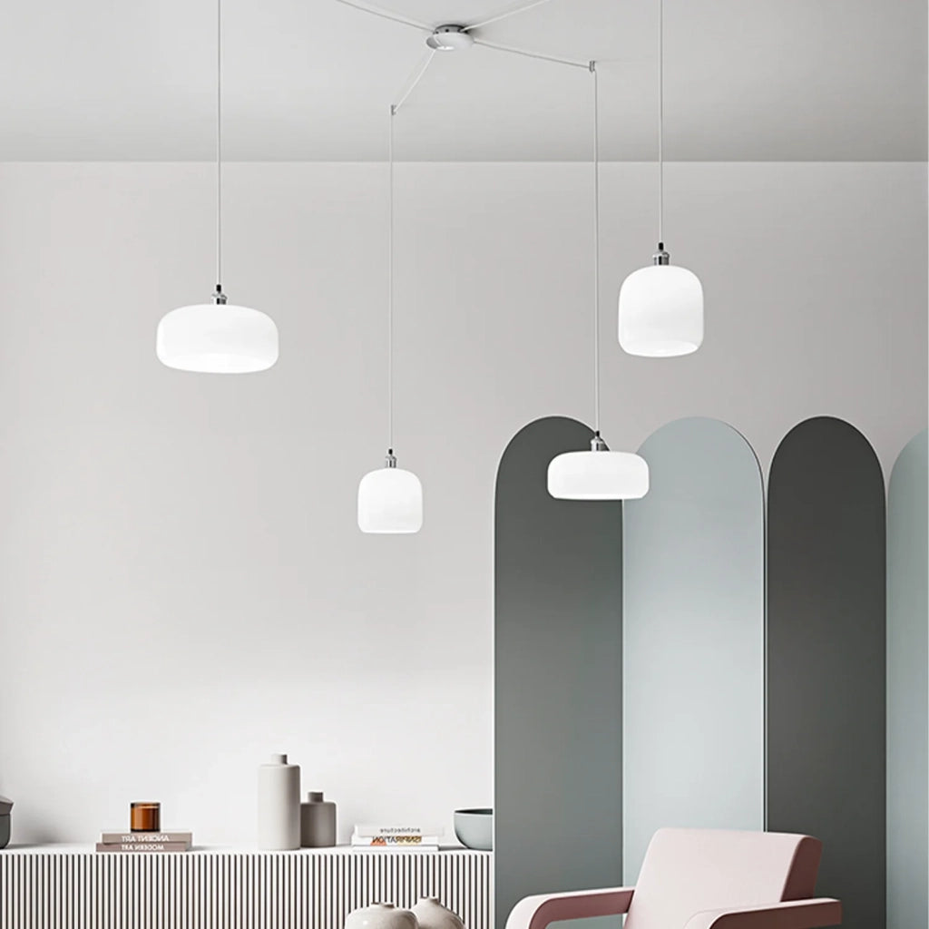 Diffusore Anima Vetro Soffiato Bianco Lucido D22 E27