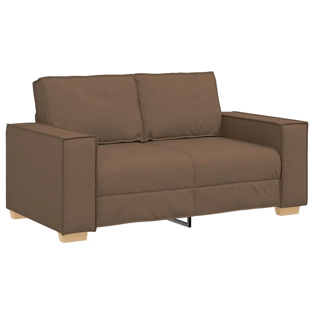 Divano a 2 posti Marrone 160x78x84 cm Tessuto 4104974