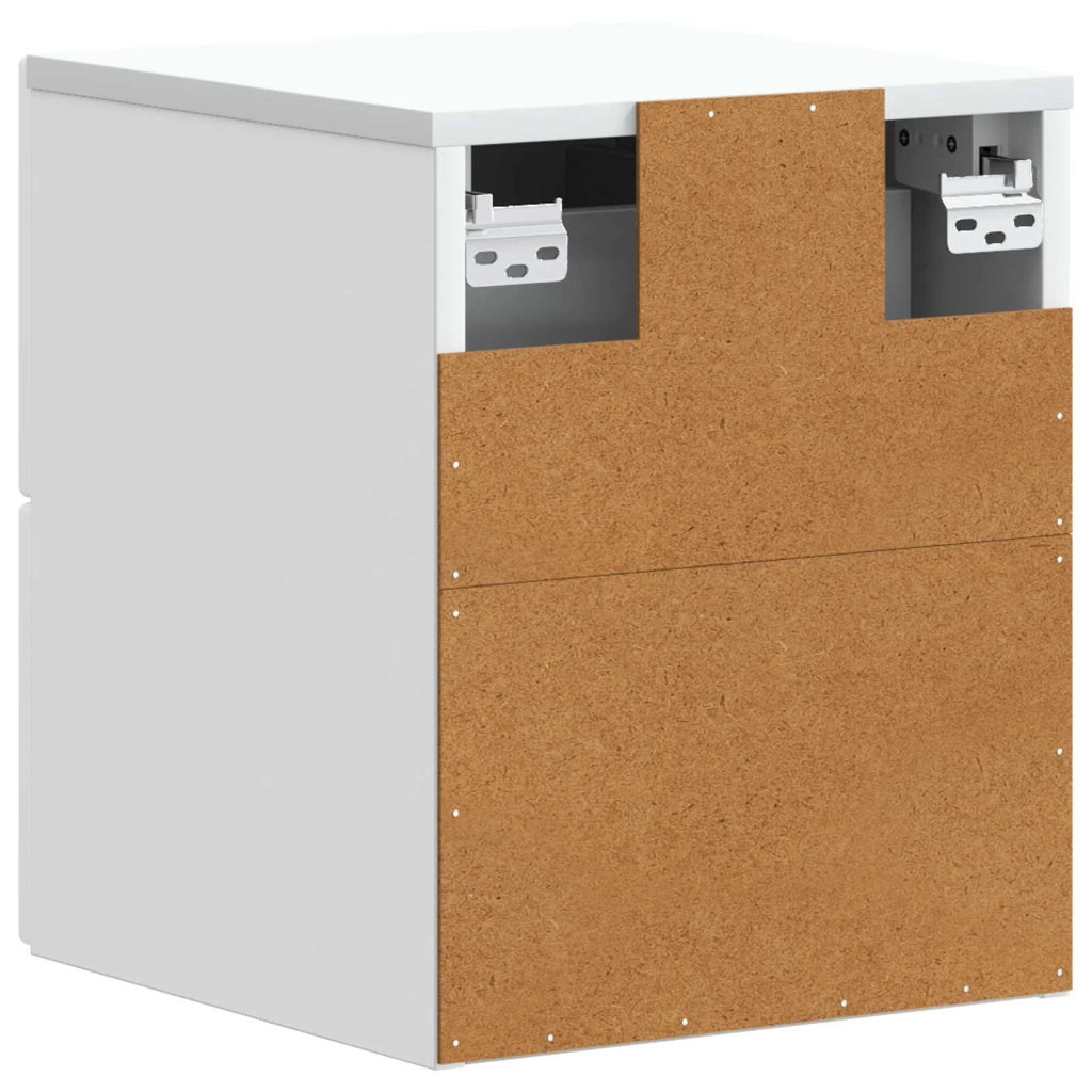 Mobiletto da notte a muro 2 pcs Bianco 34,5 x 33 x 40 cm 898636