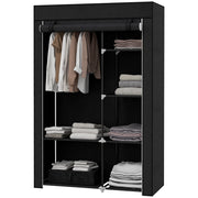 Armadio con Ripiani e Appendiabiti ¨C zephmum ¨C Nero 90x51x200