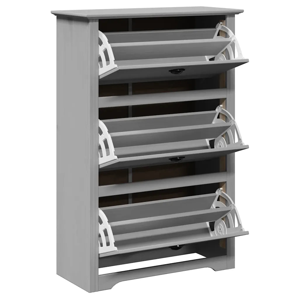 Scarpiera | Mobile per scarpe BODO Grigia 80x35x118 cm