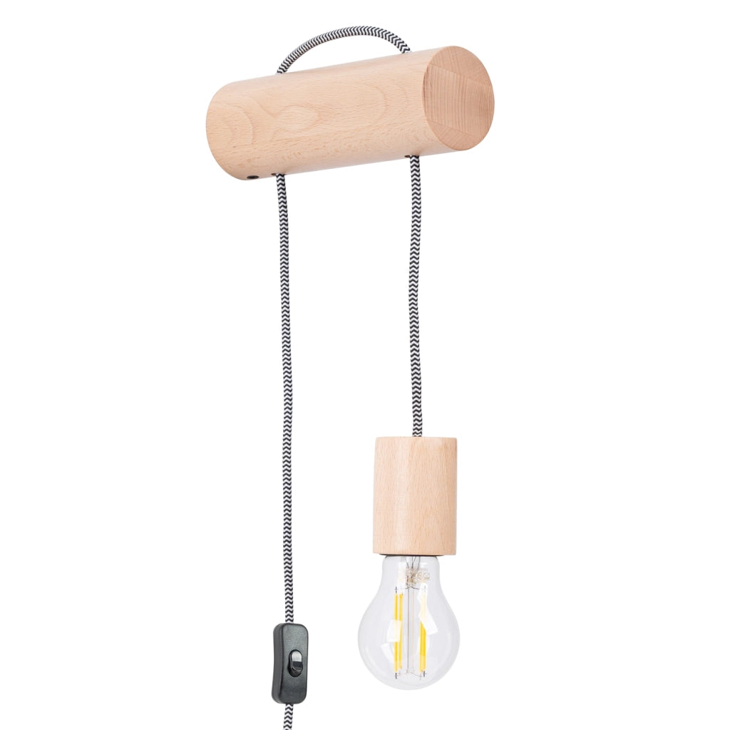 Lampada da parete NIMBI E27 con interruttore