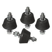4 PZ ANTIVIBRANTI PER STAFFE- HxL 22x39 mm- DC- pezzi 1