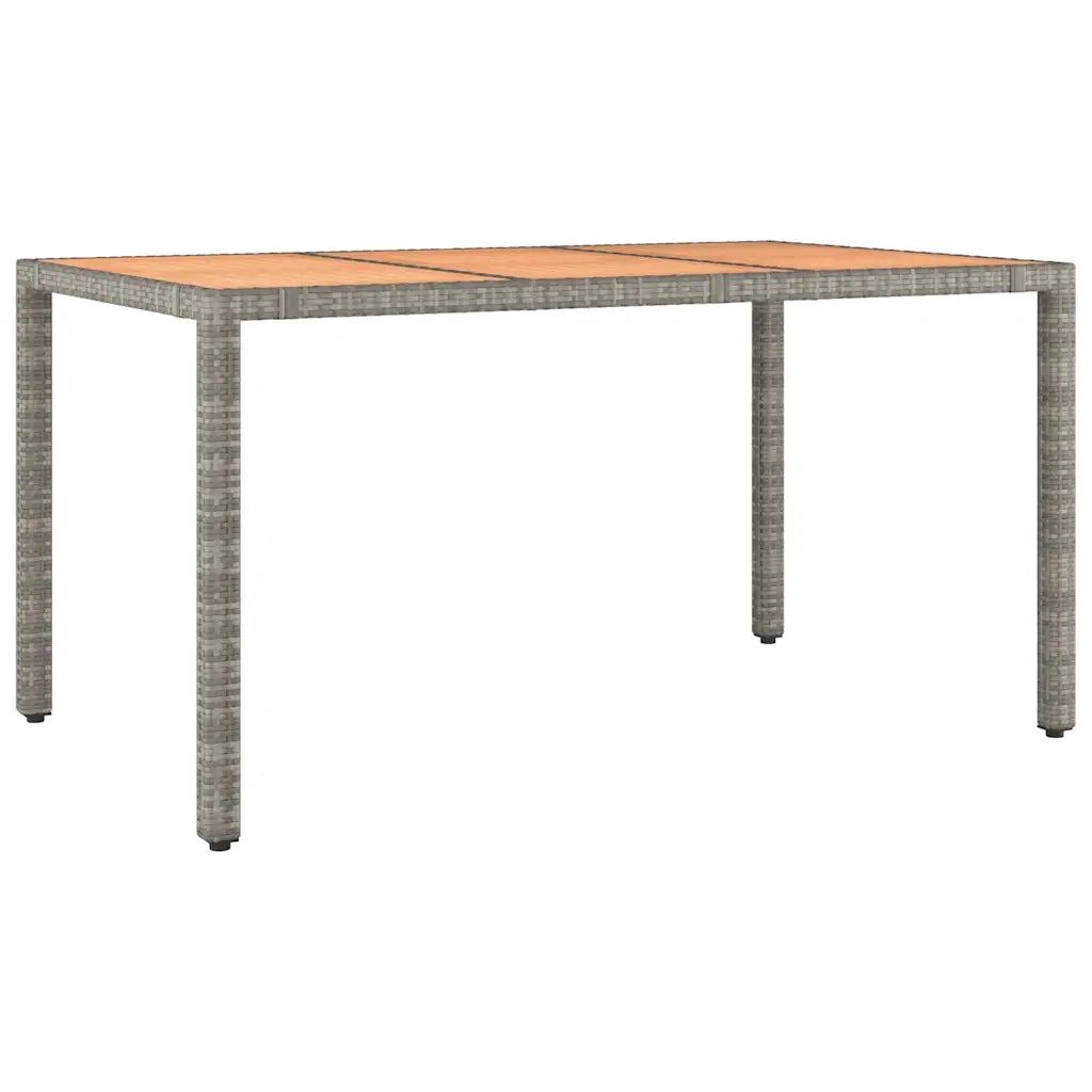 Set Bistrò da Giardino 5 pz con Cuscini in Polyrattan Grigio 3277022