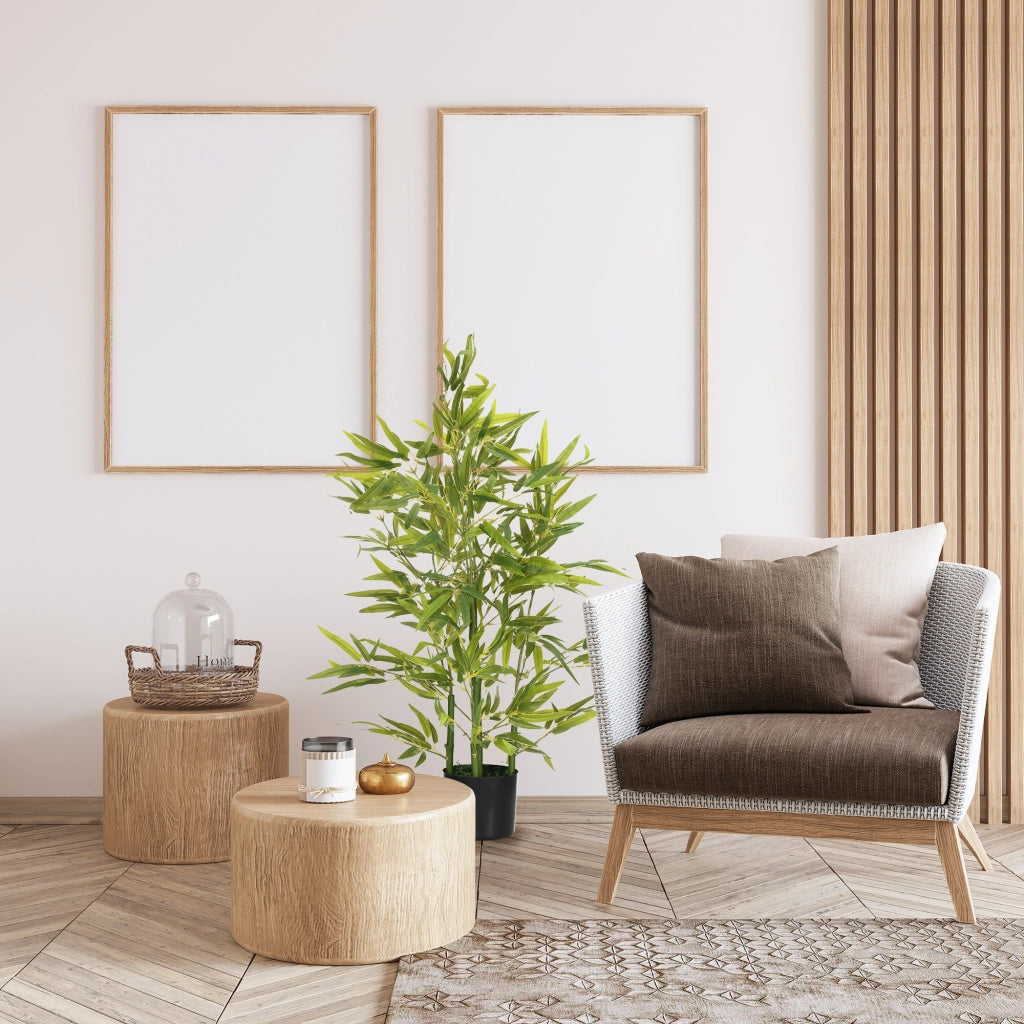Albero Artificiale Bamb¨´ in Vaso ¨C Zephmum ¨C Verde ?15x90 cm