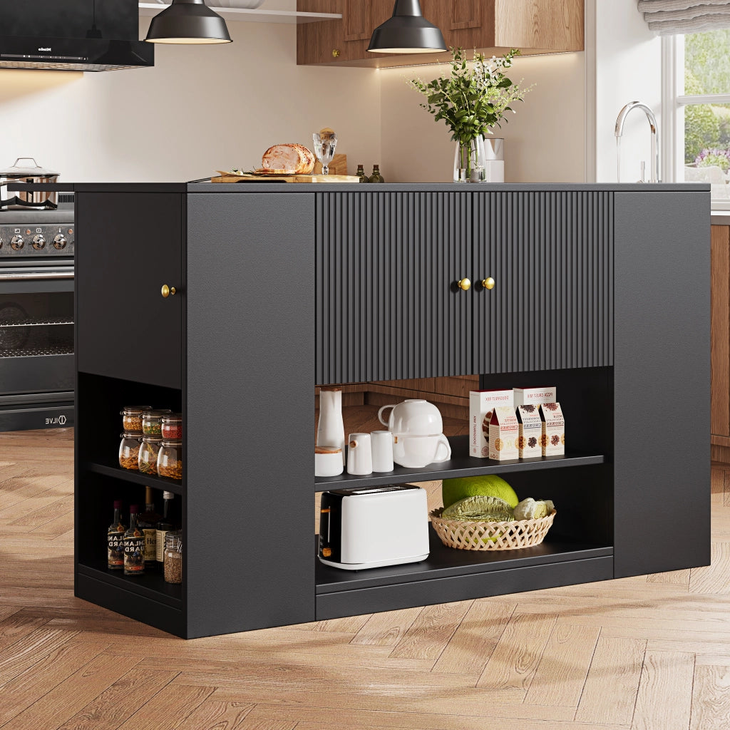 Credenza da Cucina con Cassetti e Ripiani ¨C MINIMAL ¨C Nero