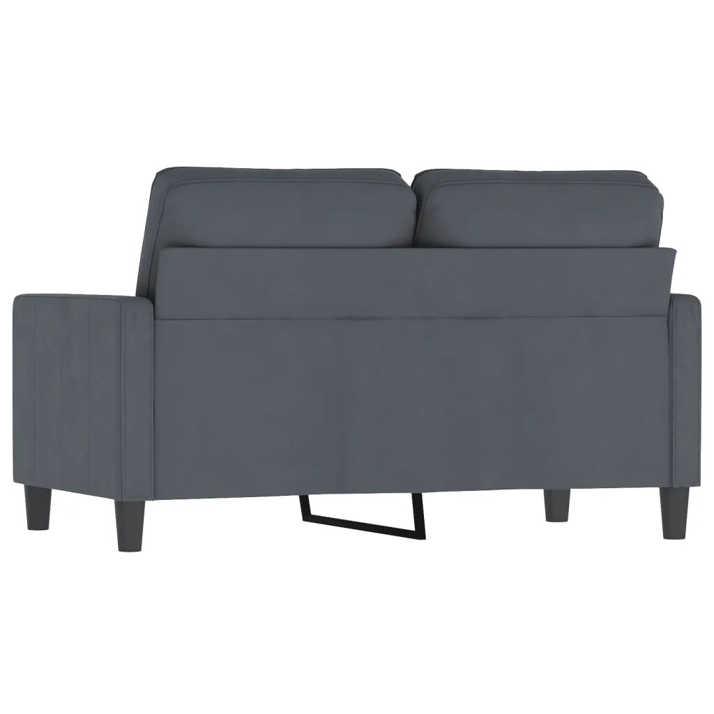 Divano a 2 Posti-Sofa 2 Posti grigio scuro 120 cm in Velluto 235527