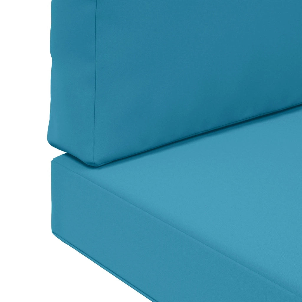 Cuscino per divano da esterno 2 pcs Blu Reale Poliestere 900720