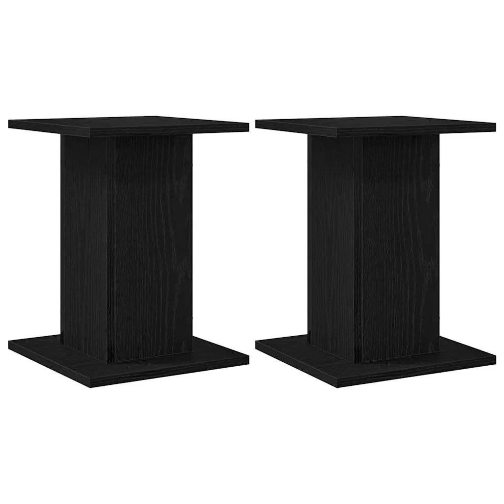 Supporto per piante 2 pz Rovere Nero 30 x 30 x 40 cm 3345113
