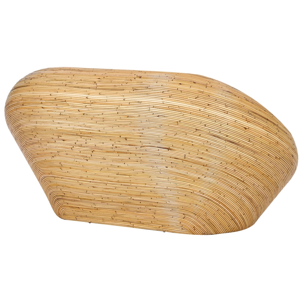 Set di divani da giardino in rattan naturale con cuscini di seduta Beige Poltrone a 2 posti Stile Boho per interni esterni