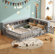 Daybed 140x200 cm con vano laterale, rete a doghe e presa USB