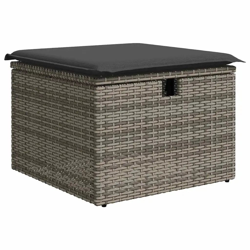Set Divano da Giardino con cuscino 7 pcs Grigio polyrattan 3360430