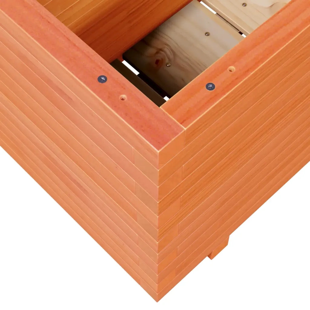 Fioriera Giardino-Vaso da Esterno-Contenitore per Piante Marrone Cera 70x40x49,5cm Legno Massello Pino 871195