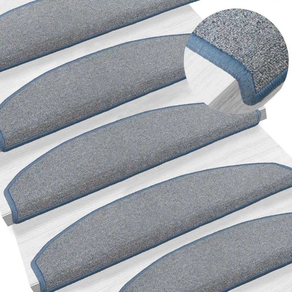 Tappetini per scale autoadesivi 15 pcs Grigio chiaro e blu 42038650
