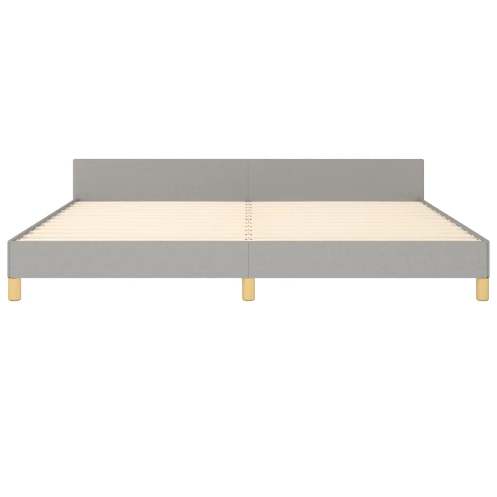 Giroletto senza Materasso Grigio Chiaro 200x200 cm Tessuto