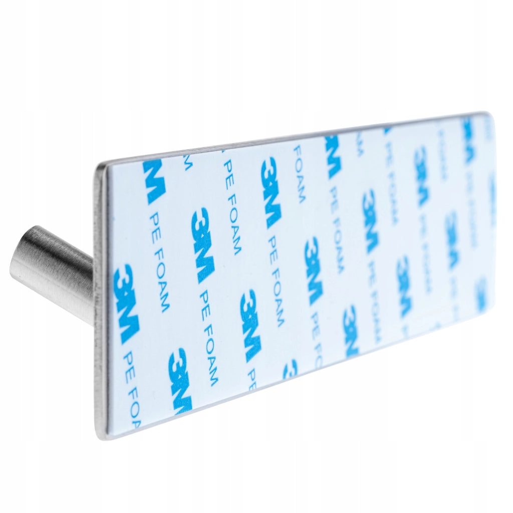 Portasciugamani da bagno KADAX con 4 ganci autoadesivi, colore argento, resistente.