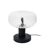 Lampada da tavolo nera vetro trasparente Tanpo G9 Shilo