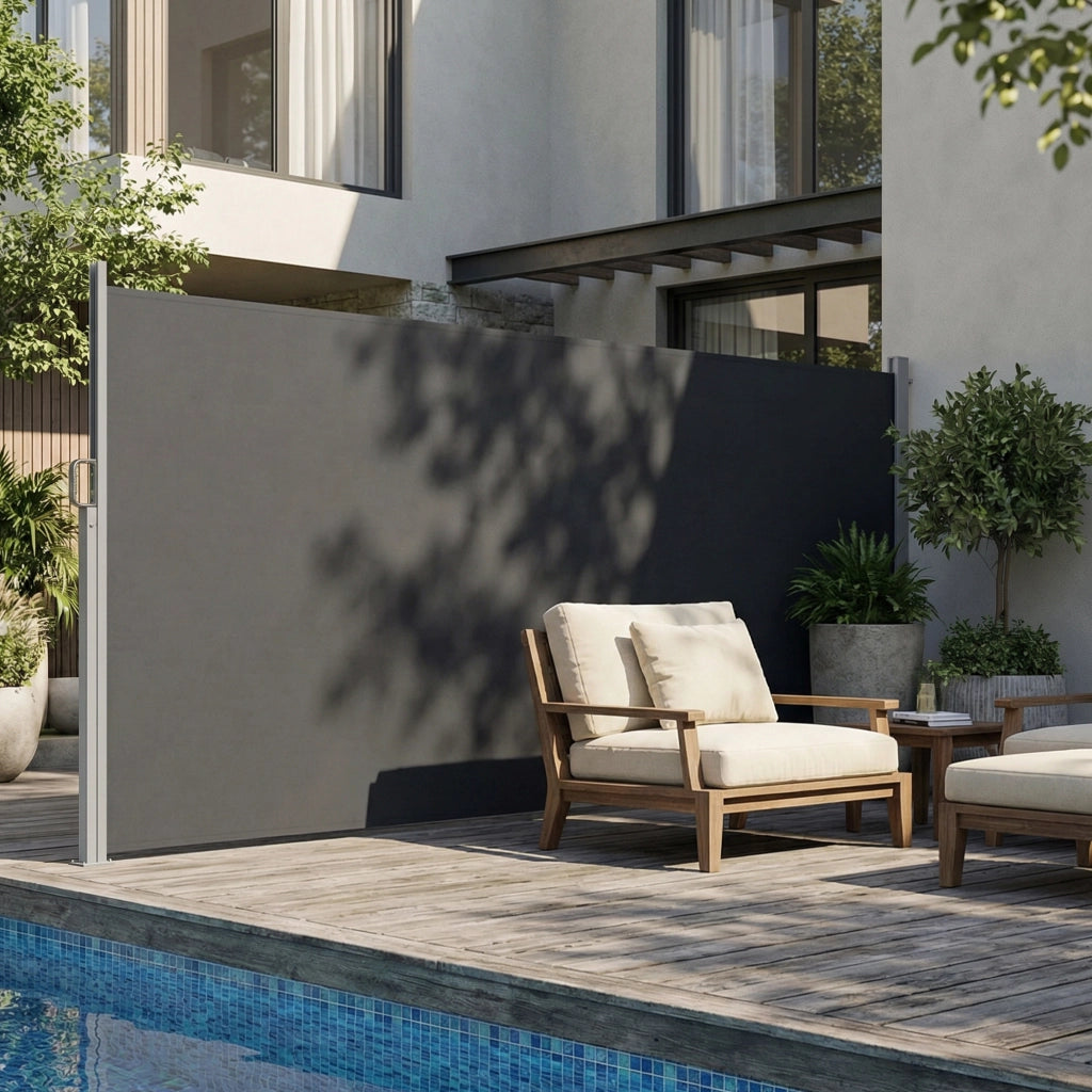 Tendone da Esterno Sfoderabile con Protezione UV ¨C Minimal ¨C Grigio Scuro 420x185 cm