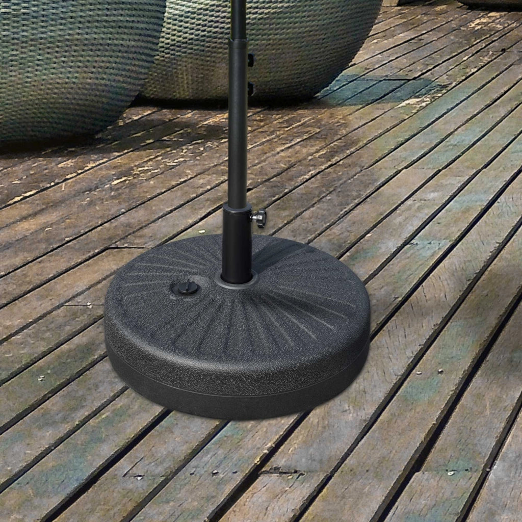 Base per Parasole Rotonda ¨C Minimal ¨C Nero 51x51x30.5 cm