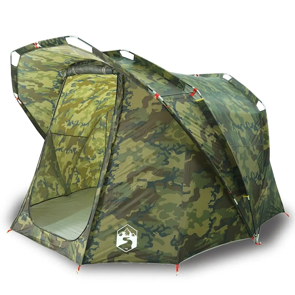 Tenda da Pesca per 4 Persone Mimetica Impermeabile
